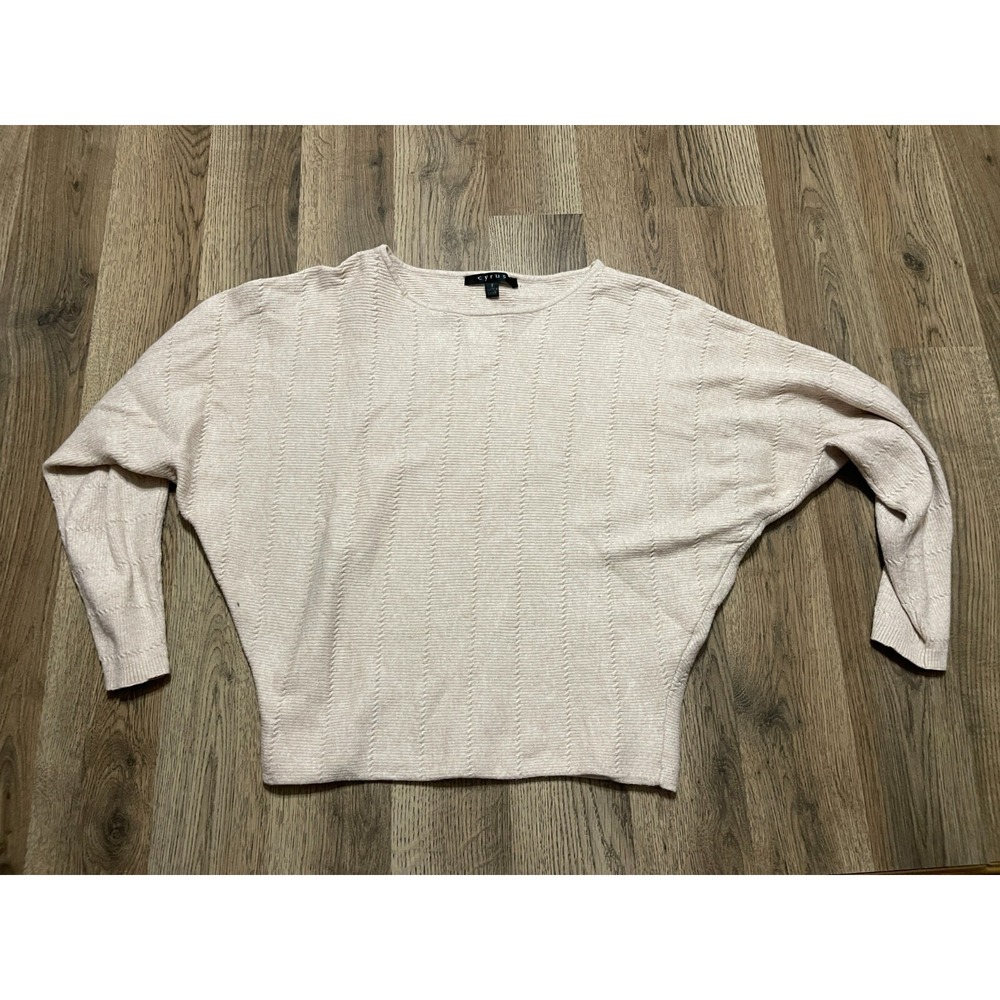 Cyrus Shirt, Women's Size Small, Tan, Long Sleeve, Crew Neck